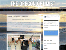 Tablet Screenshot of oregonoptimist.com